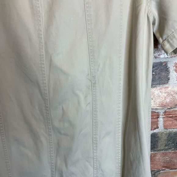 Size 18 Venezia Jeans Clothing Co. Khaki Button Down Dress - Picture 4 of 5